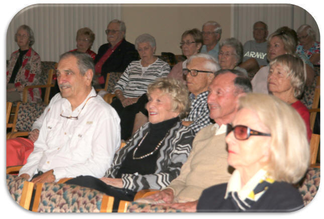 Seniors at computer lecture